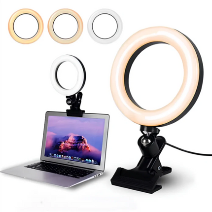 Lumi Ring Light with 360° Adjustable Design | Portable Lighting Solution for Video Calls and Makeup Application