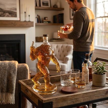 Bigfoot Glass Liquor Bottle for Home Bar Decor – image 8