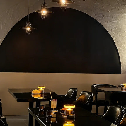 Dimmable Wrought Iron Table Lamp with Portable Design | Customizable Lighting for Elegant Interiors