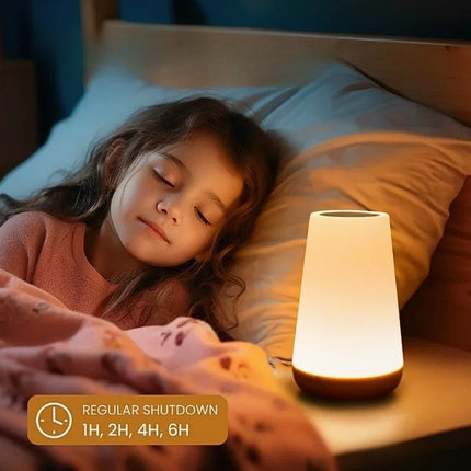 Rechargeable Touch Night Light with 13 RGB Colors & Remote Control | Versatile Lighting for Relaxation and Tasks