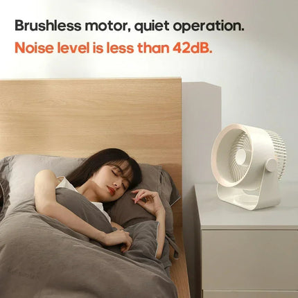 Portable Fan, Battery Operated Fan for Wall and Ceiling Mounting