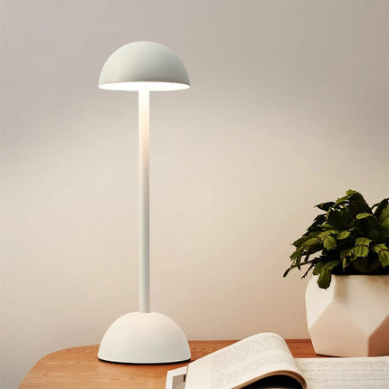 Cordless Nordic Minimalist Table Lamp with Dimmable Lighting | Sleek Iron Design for Cozy Atmospheres
