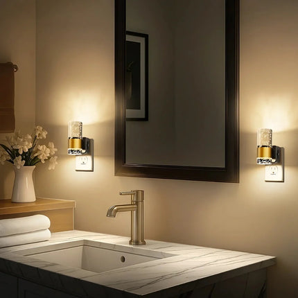 Sculptural Night Light with Automatic Dimming & Warm Glow | Elegant Acrylic Design for Cozy Ambiance