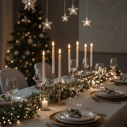 Flameless Taper Candles with Remote, LED Candlesticks for Chandelier, Battery Operated Candles, Flickering Candle Lights