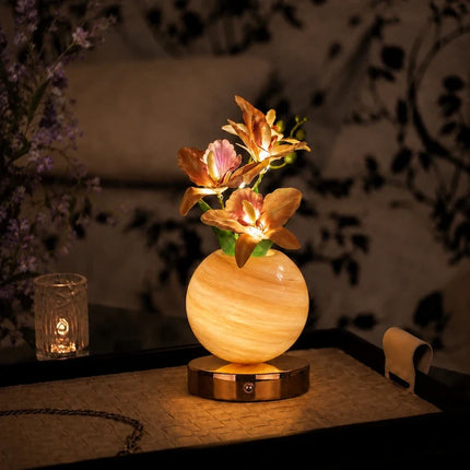 Illuminated Orchid Lamp with Adjustable Lighting | Elegant Centerpiece for Home Decor and Ambience