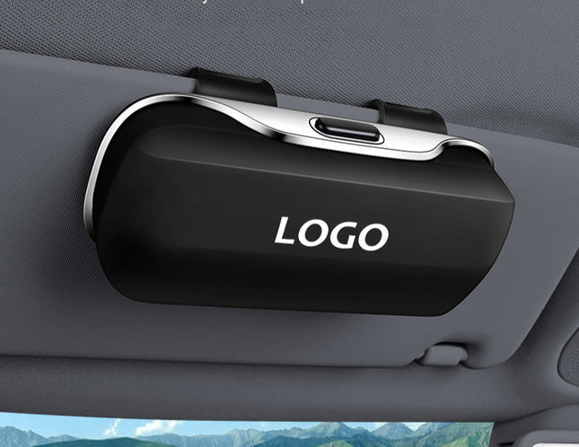 Car Sunglasses Holder with Clip for Sun Visor, Sunglasses Case with Soft Lining, Car Accessories, Car Storage_01