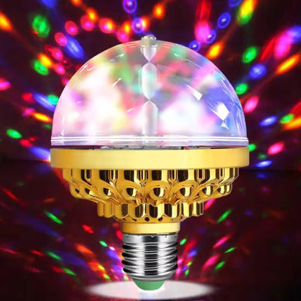 RGB Rotating Disco Bulb with Dazzling Strobe Effect | Transform Spaces into Colorful Dance Floors
