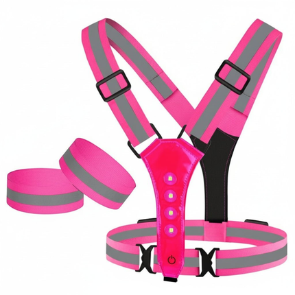 LED Safety Vest, High Visibility Vest with Lights