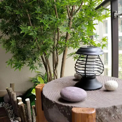 Solar Powered Mosquito Lantern with UV-A Zapper | Wireless Outdoor Light for Pest-Free Evenings