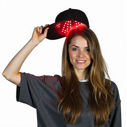 Red Light Therapy Hair Growth Cap with Adjustable Fit | Stimulate Follicles for Fuller, Healthier Hair in 10 Minutes a Day