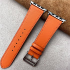 Leather Apple Watch Band, Genuine Leather Watch Strap with Stainless Steel Hardware