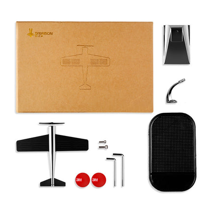Solar Rotary Airplane Car Ornament with Solar Panel | Stylish Tech Accessory for Vehicle Personalization