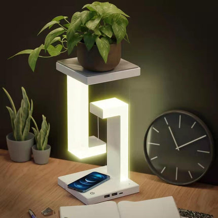 Wireless Charging Balance Lamp with Magnetic Suspension | Eye Protection Lighting for Modern Home and Office