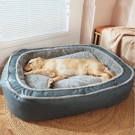 Winter Warm Dog Bed with Soft Polyester-Cotton Fabric | Cozy Sleeping Spot for Dogs of All Sizes
