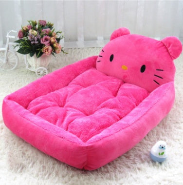 Dog Bed with Removable Washable Cover & Cartoon Design | Cozy Nest for Large Breeds like Golden Retrievers