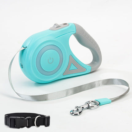 Retractable Dog Leash with Spotlight and One-Handed Locking System | Safe and Comfortable Control for Pets