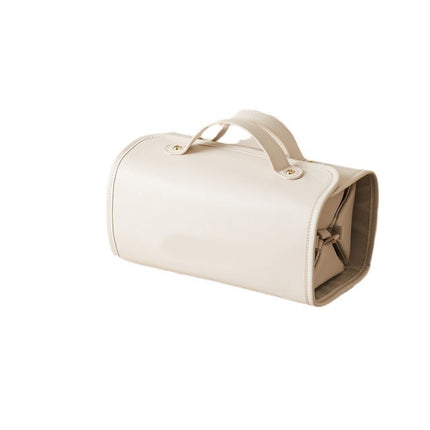 Foldable PU Cosmetic Bag with Spacious Compartment | Stylish Organizer for Easy Makeup Storage