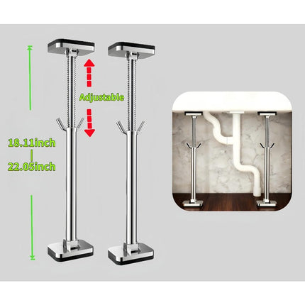 Undermount Sink Brackets, Adjustable Sink Support Brace for Kitchen and Bathroom