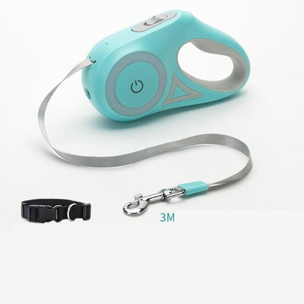 Retractable Dog Leash with Spotlight and One-Handed Locking System | Safe and Comfortable Control for Pets