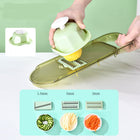 Multifunction Vegetable Cutter with 6 Interchangeable Blades | Effortless Meal Prep for Slicing, Dicing, and Shredding