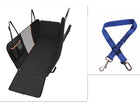 Dog Car Seat Cover with Waterproof Material & Anti-Skid Design | Visual Net Windows for Pet Comfort and Safety