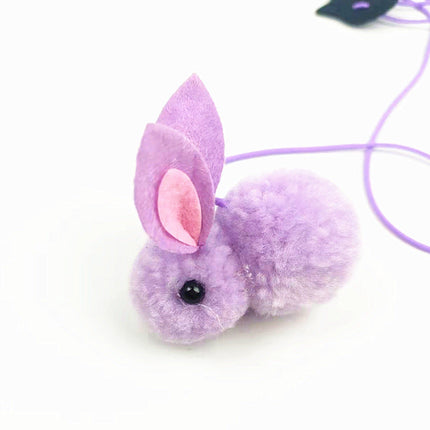 Elastic Bouncing Cat Toy Stick with Rabbit Design | Engaging Door-Hanging Fun for Active Cats
