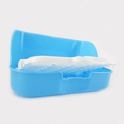 Rabbit Square Toilet with Convenient Shovel & Garbage Bag | Easy Clean Solution for Rabbit Owners