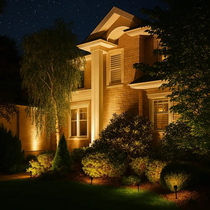 Solar Powered Garden Spotlight with 9 Color Options | Automatic Dusk-to-Dawn Lighting for Outdoor Spaces
