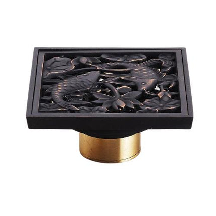 Bathroom Floor Drain, 4 Inch Antique Brass Floor Drain Cover – image 28