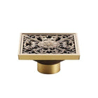 Bathroom Floor Drain, 4 Inch Antique Brass Floor Drain Cover – image 6