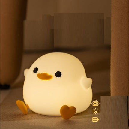 Doudou Duck Silicone Night Lamp with Dimmable Light | Soothing Bedtime Companion for Kids