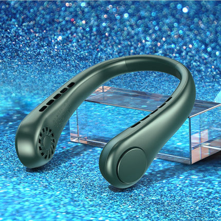 Bladeless Neck Fan with 360° Surround Coolness | Stylish Hands-Free Design for Comfort and Safety