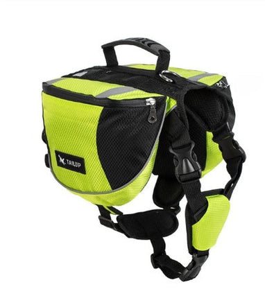 Outdoor Pet Harness with Waterproof Backpack | Adjustable Fit for Hiking and Outdoor Activities