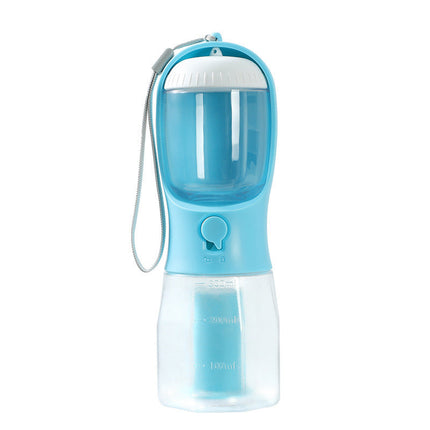 3-in-1 Pet Water Bottle with Filtration System | Portable Dispenser for Food, Water, and Waste Bags