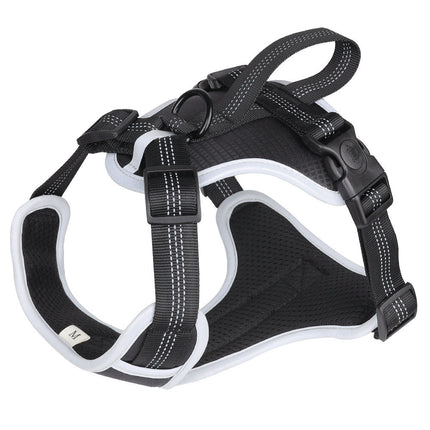 Explosion-Proof Big Dog Harness with Handheld Leash | Durable Oxford Cloth for Safety and Comfort