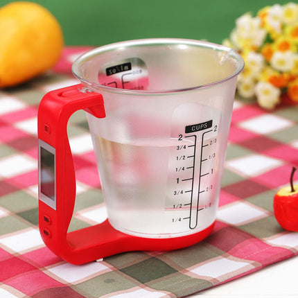 Digital Measuring Cup Scale with LCD Display for Accurate Ingredient Measurements | All-in-One Kitchen Tool