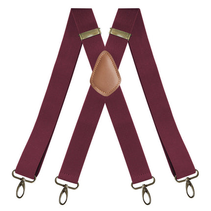 Elastic Suspenders with Clips, Adjustable Pants Suspenders with Bronze Buckles – image 21