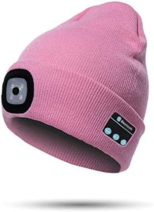 Bluetooth Beanie Hat with LED Light, Unisex Acrylic Beanie with Light – image 5