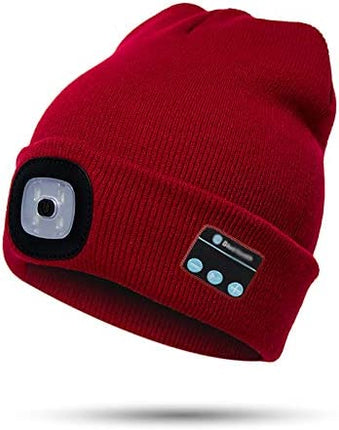 Bluetooth Beanie Hat with LED Light, Rechargeable Winter Hat with Headphones – image 6