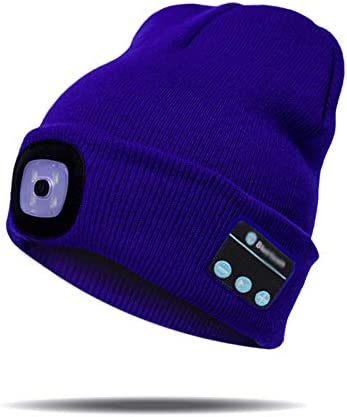Bluetooth Beanie Hat with LED Light, Unisex Acrylic Beanie with Light – image 13