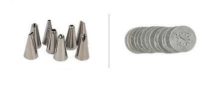 Stainless Steel Cookie Press Machine with 13 Molds & 8 Nozzles | Durable Baking Tool for Cookies and Cake Decorating