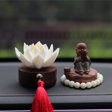 Aromatherapy Car Perfume Accessory with Black Walnut Design | Elegant Scents for Stress Relief and Relaxation