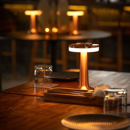 Dimmable Retro Bar Table Lamp with Adjustable Lighting | Portable Iron Design for Elegant Ambiance