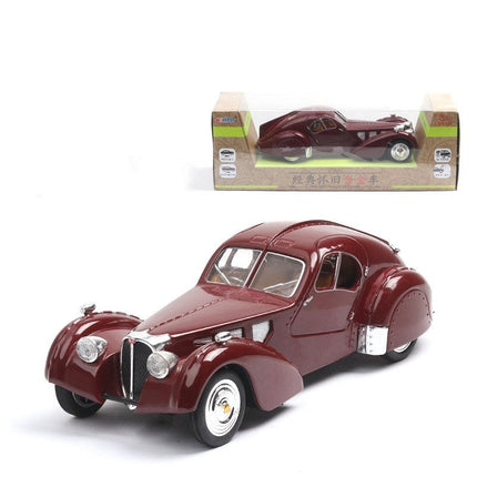 Classic Bugatti Type 57SC Car Model with Music Function | 1:32 Scale Antique Collector's Item