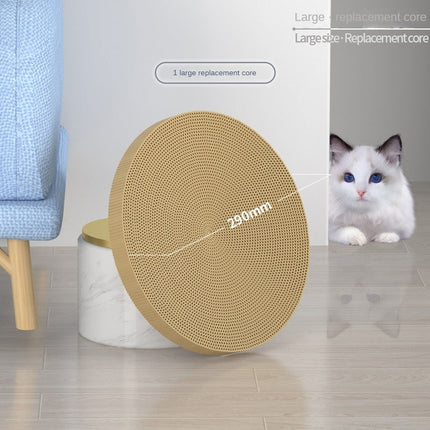 Round Cat Scratching Board with Removable Scratch Pad | Durable Furniture Protector for Cats with Interactive Play Balls