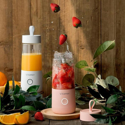 350ml Portable Blender Juicer with USB Rechargeable Battery | Convenient Smoothie Maker for On-the-Go Refreshments