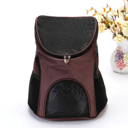 Breathable Pet Backpack Carrier with Adjustable Straps | Stylish Travel Solution for Small to Medium Pets