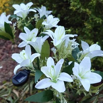 Solar Flower Lights for Garden with Timeless Floral Design | Durable Outdoor Décor for Enchanting Nighttime Glow