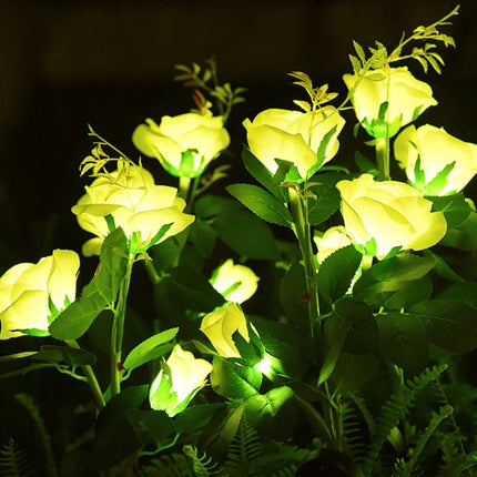 Solar Flower Lights for Garden with Timeless Floral Design | Durable Outdoor Décor for Enchanting Nighttime Glow