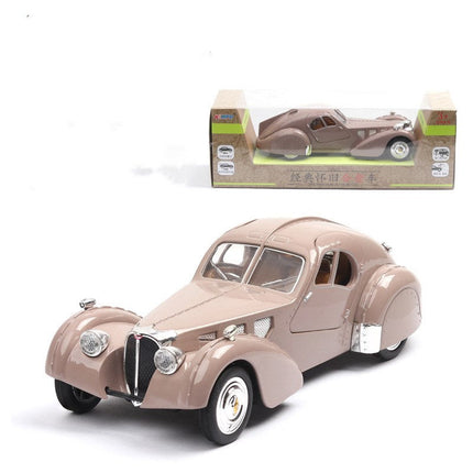 Classic Bugatti Type 57SC Car Model with Music Function | 1:32 Scale Antique Collector's Item
